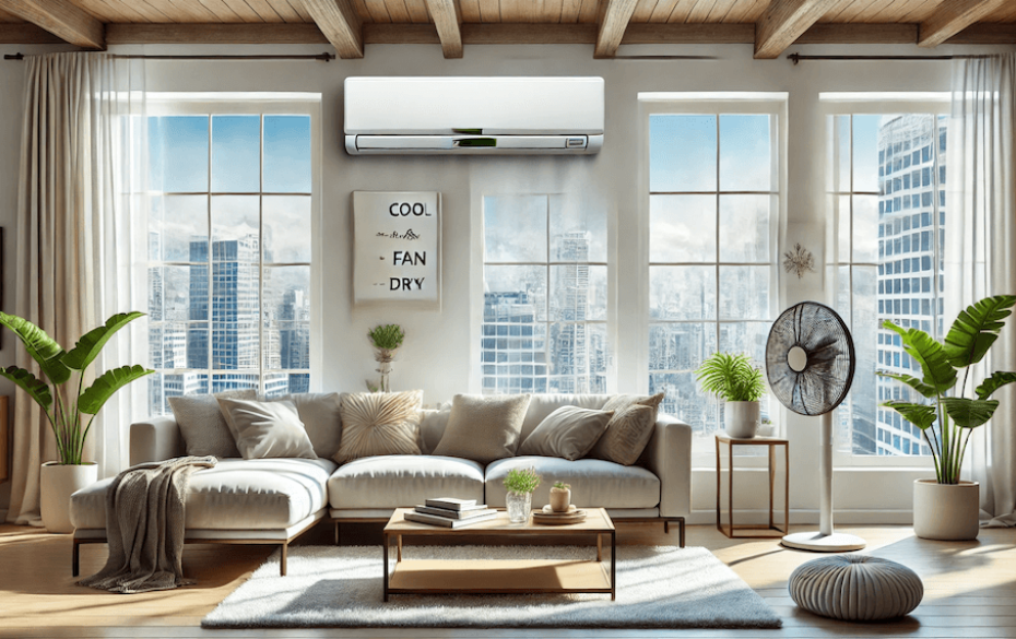 Modes Cool, Ventilateur et Déshumidification