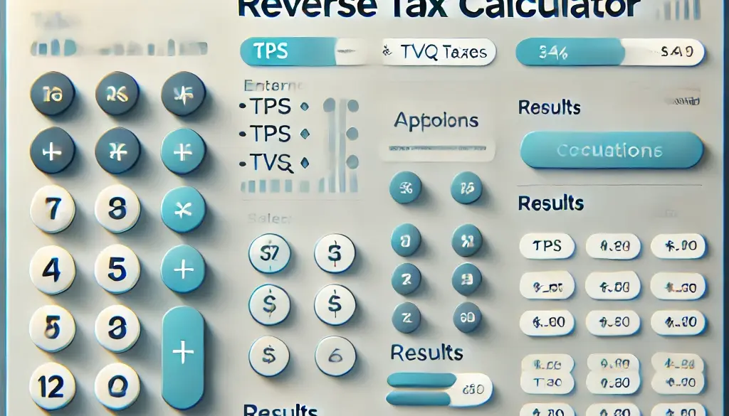 Outils pour le calcul de taxe de vente inversée