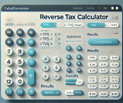Outils pour le calcul de taxe de vente inversée