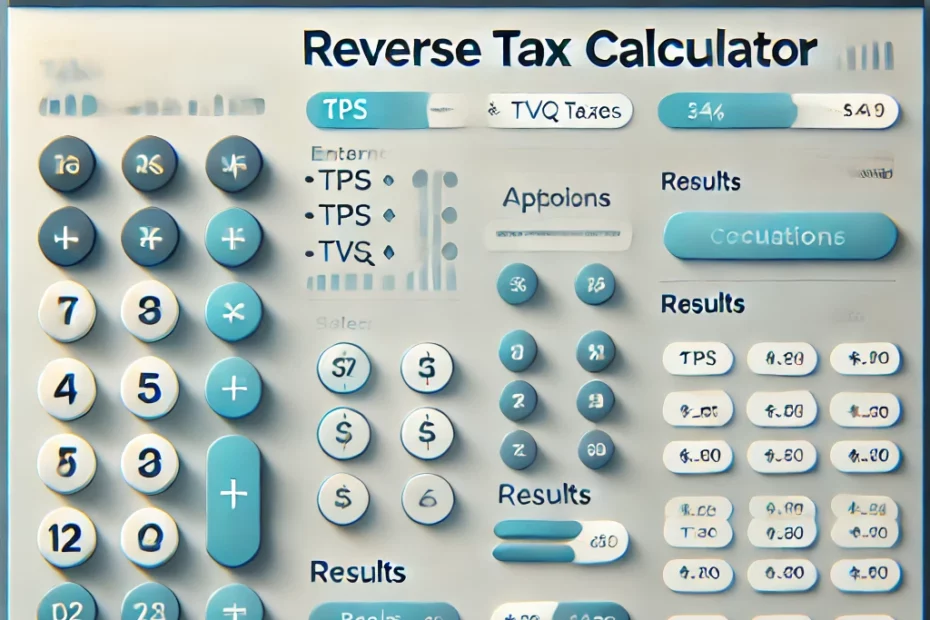 Outils pour le calcul de taxe de vente inversée