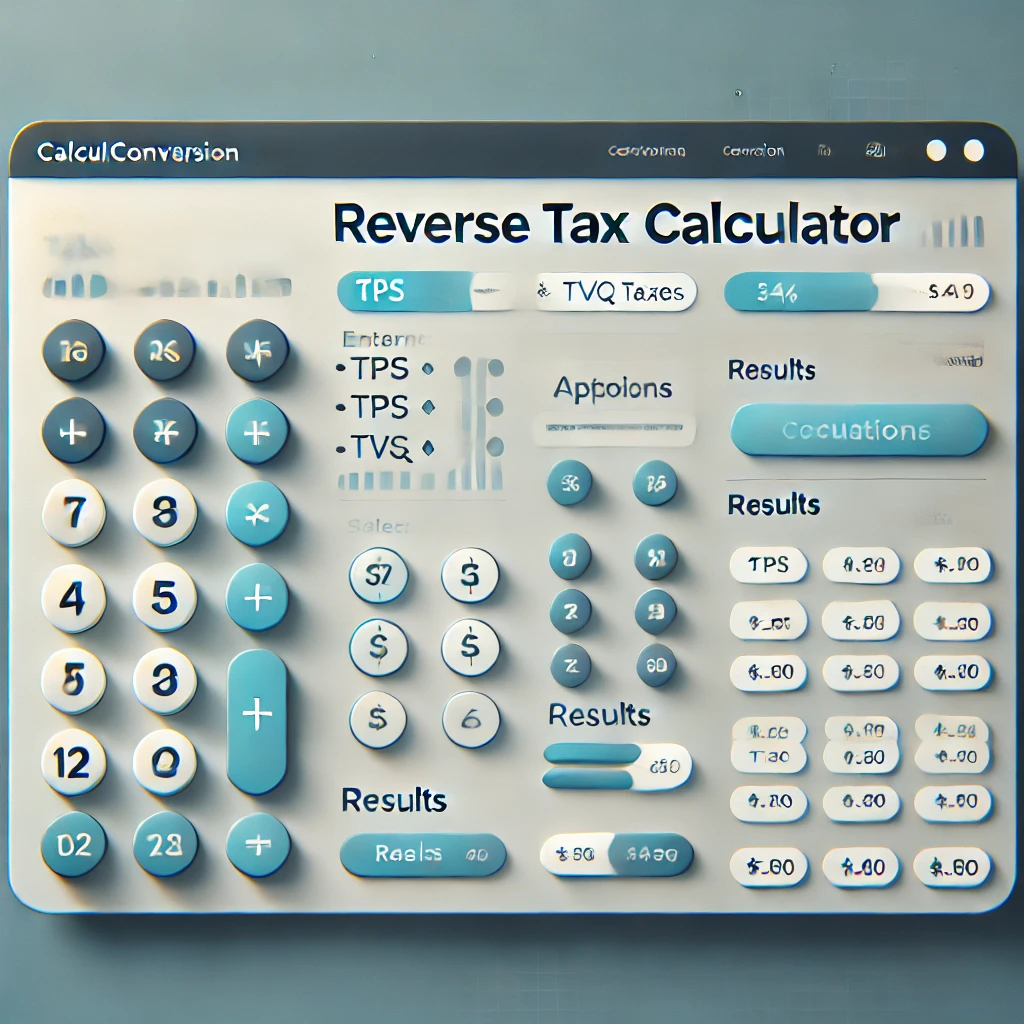Outils pour le calcul de taxe de vente inversée