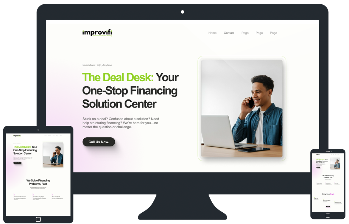 Portfolio - improvi landing page